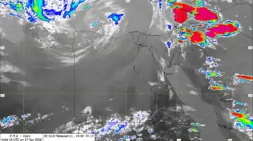 هطول أمطار رعدية متفاوتة الشدة على سيناء بسبب تغير خرائط الطقس